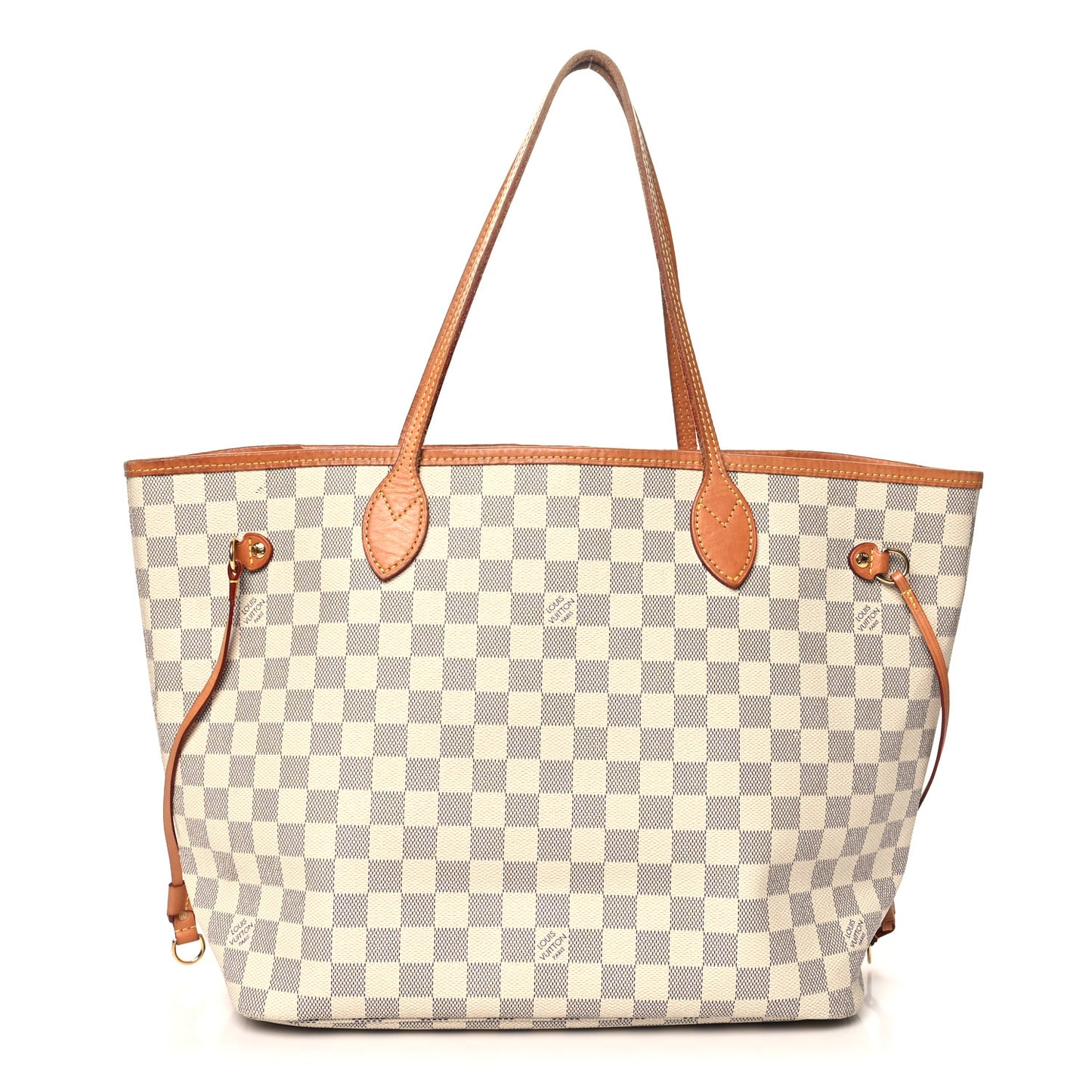 Damier Azur Neo Neverfull MM Rose Ballerine