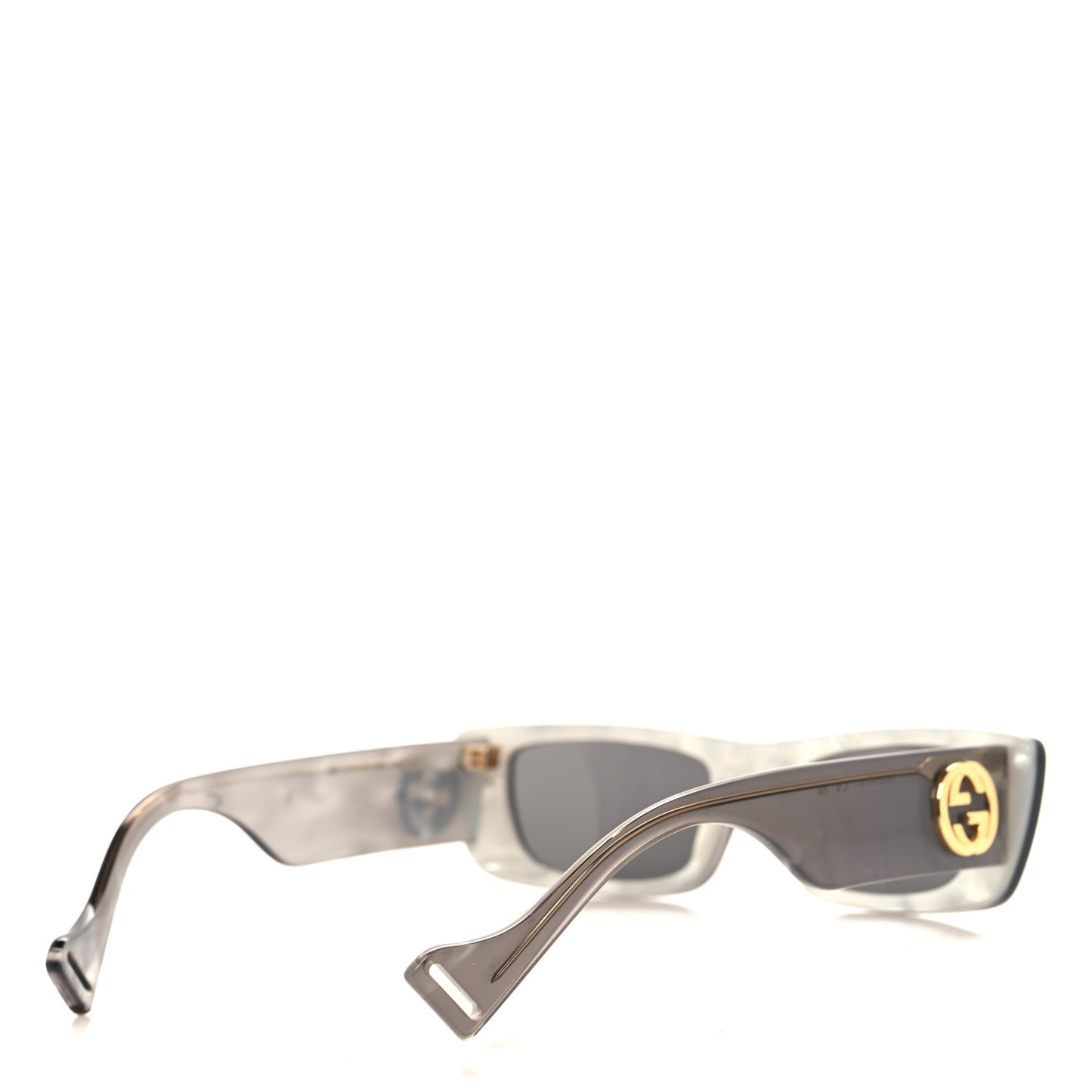 Acetate Rectangular GG0516S Sunglasses Grey Gold