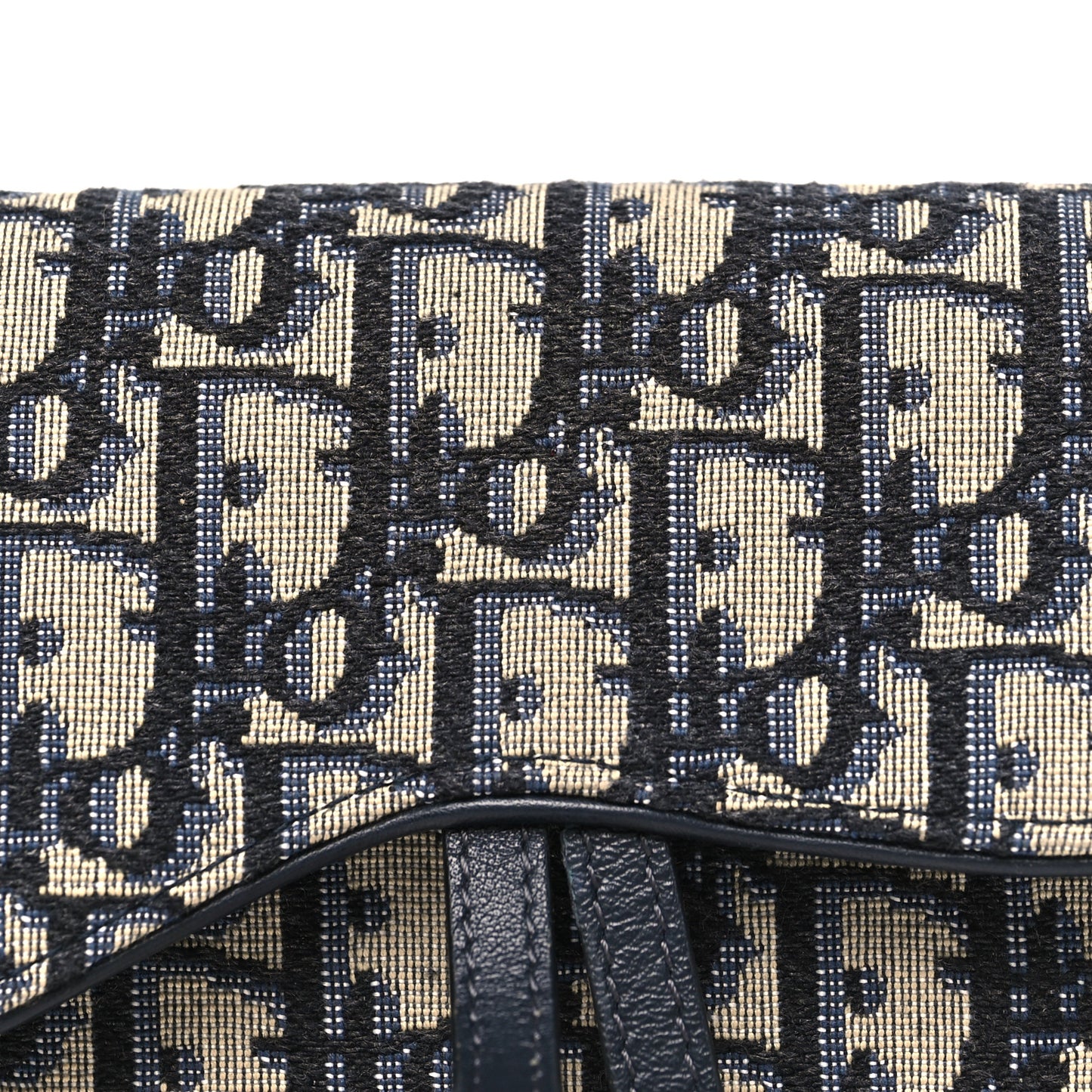 Oblique Saddle Belt Bag Blue