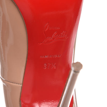Christian Louboutin Patent So Kate 120 Pumps 37.5 Nude 8 of 10