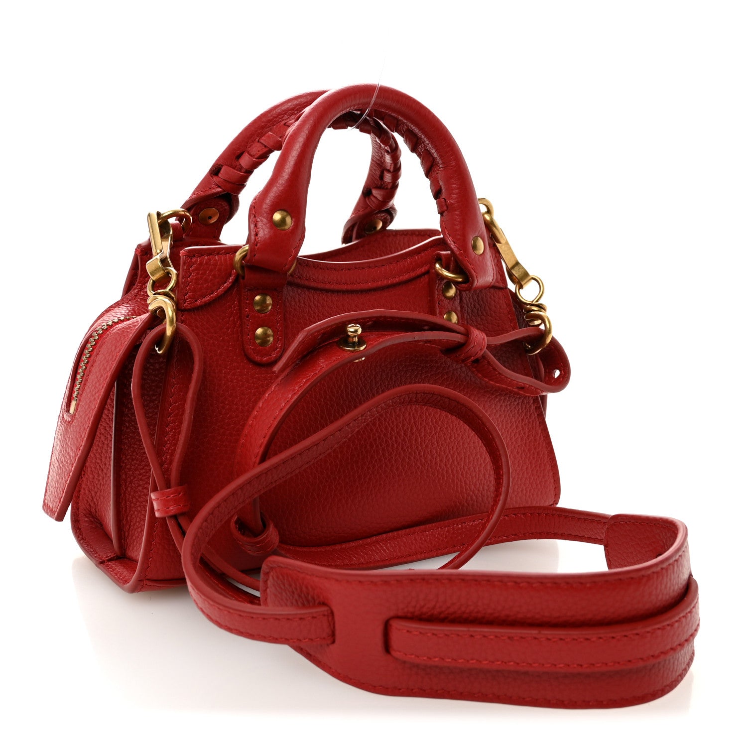 Balenciaga Grained Calfskin Neo Classic Gold Hardware Nano City
