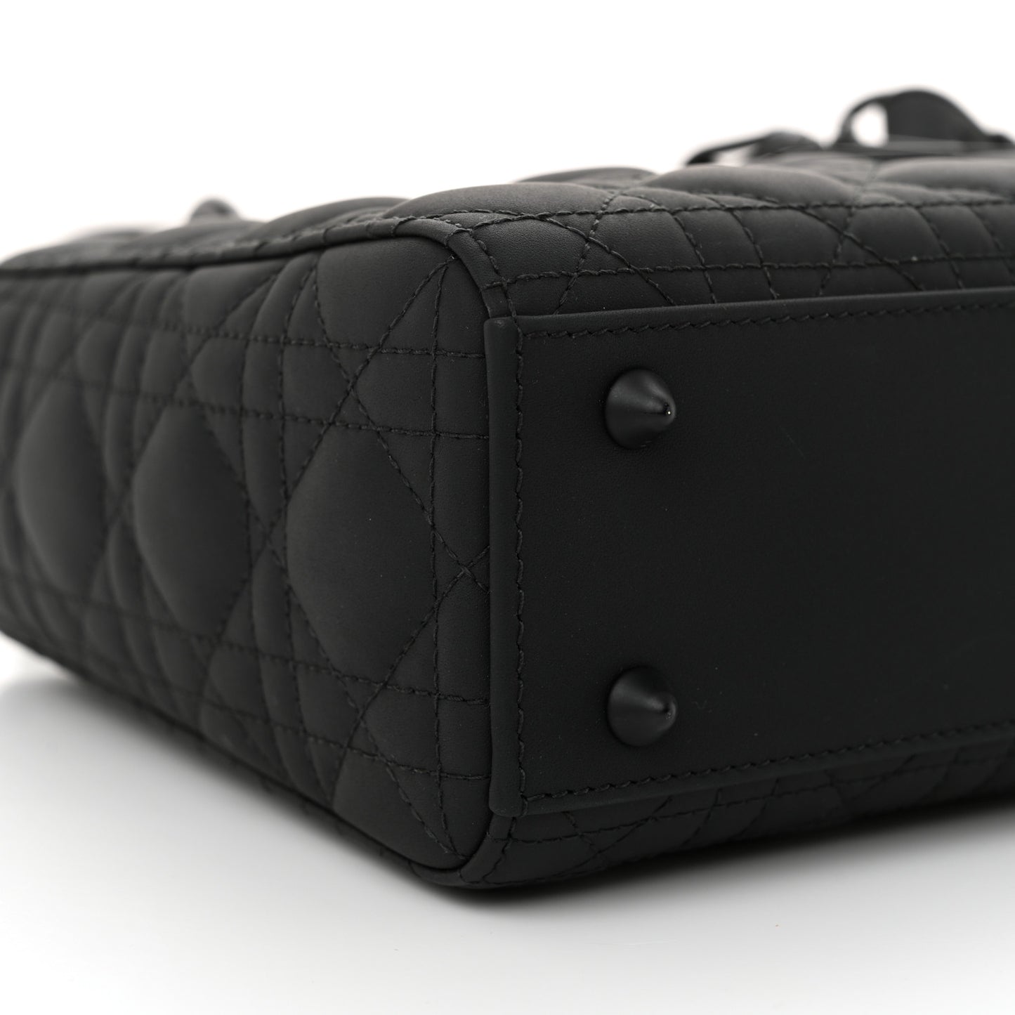 Ultra Matte Calfskin Cannage Small My ABCDior Lady Dior Black