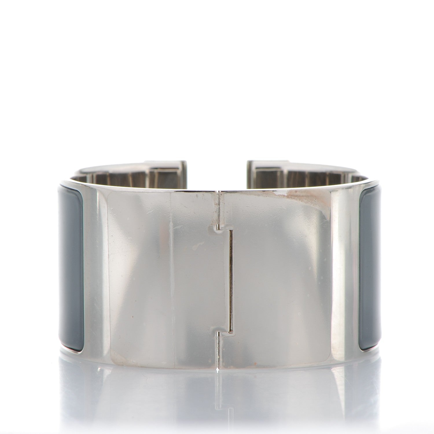 Hermes Enamel Extra Wide Clic Clac H Bracelet GM Ardoise 3 of 4