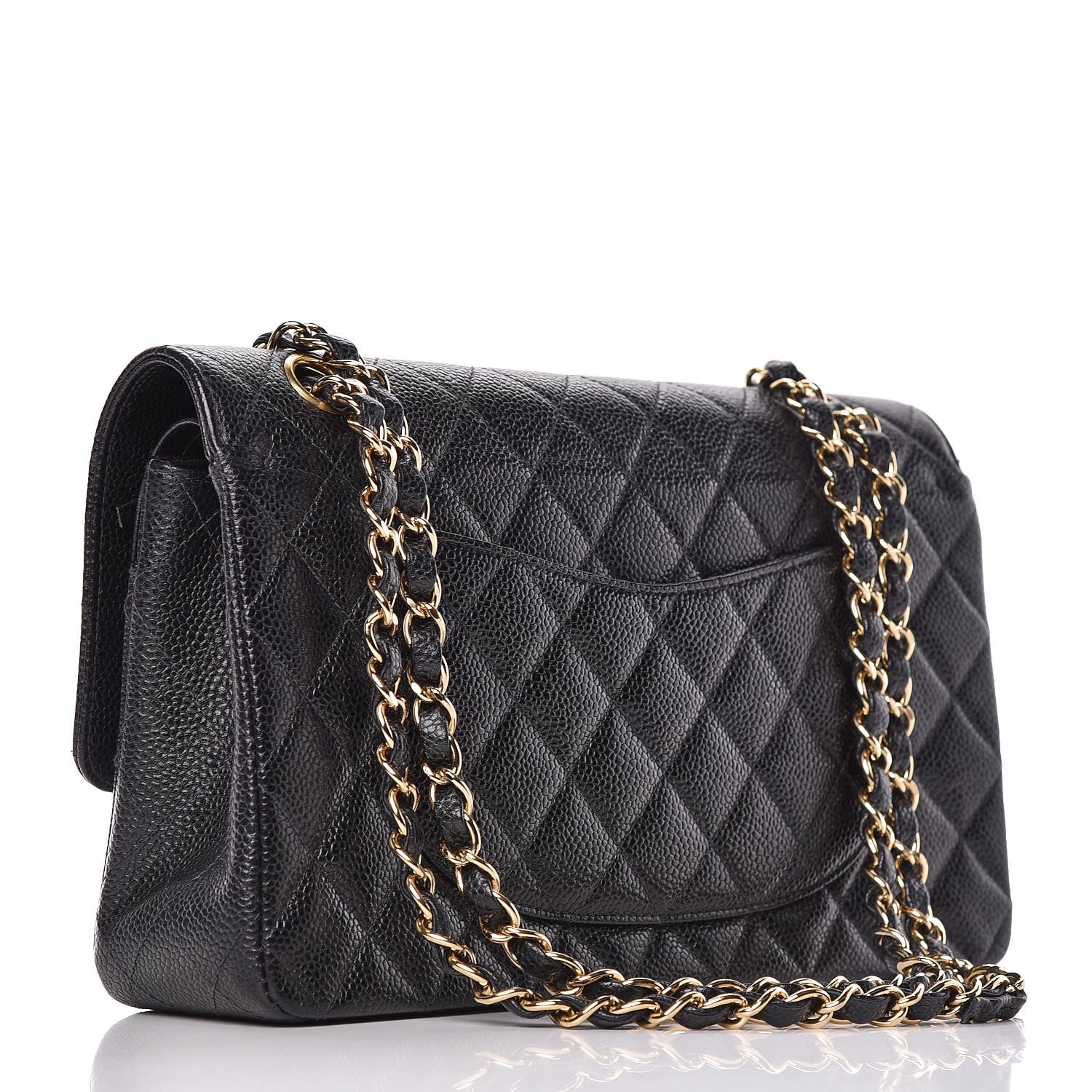 Chanel Caviar Quilted Medium Double Flap Black 3 of 16