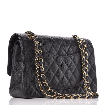 Chanel Caviar Quilted Medium Double Flap Black 3 of 16