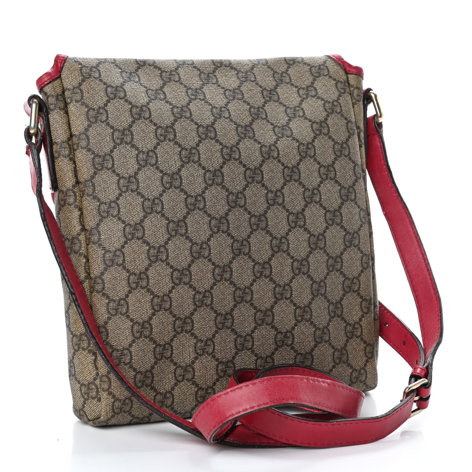 Gucci GG Plus Monogram Small Flap Messenger Bag Beige Pink 2 of 4