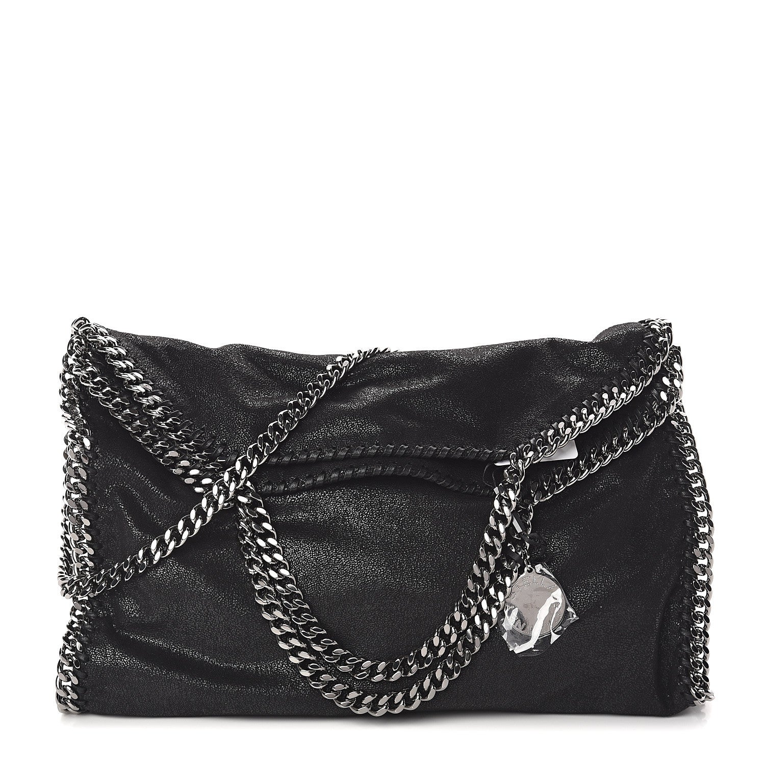 Stella McCartney Shaggy Deer Falabella Fold Over Tote Black 1 of 8