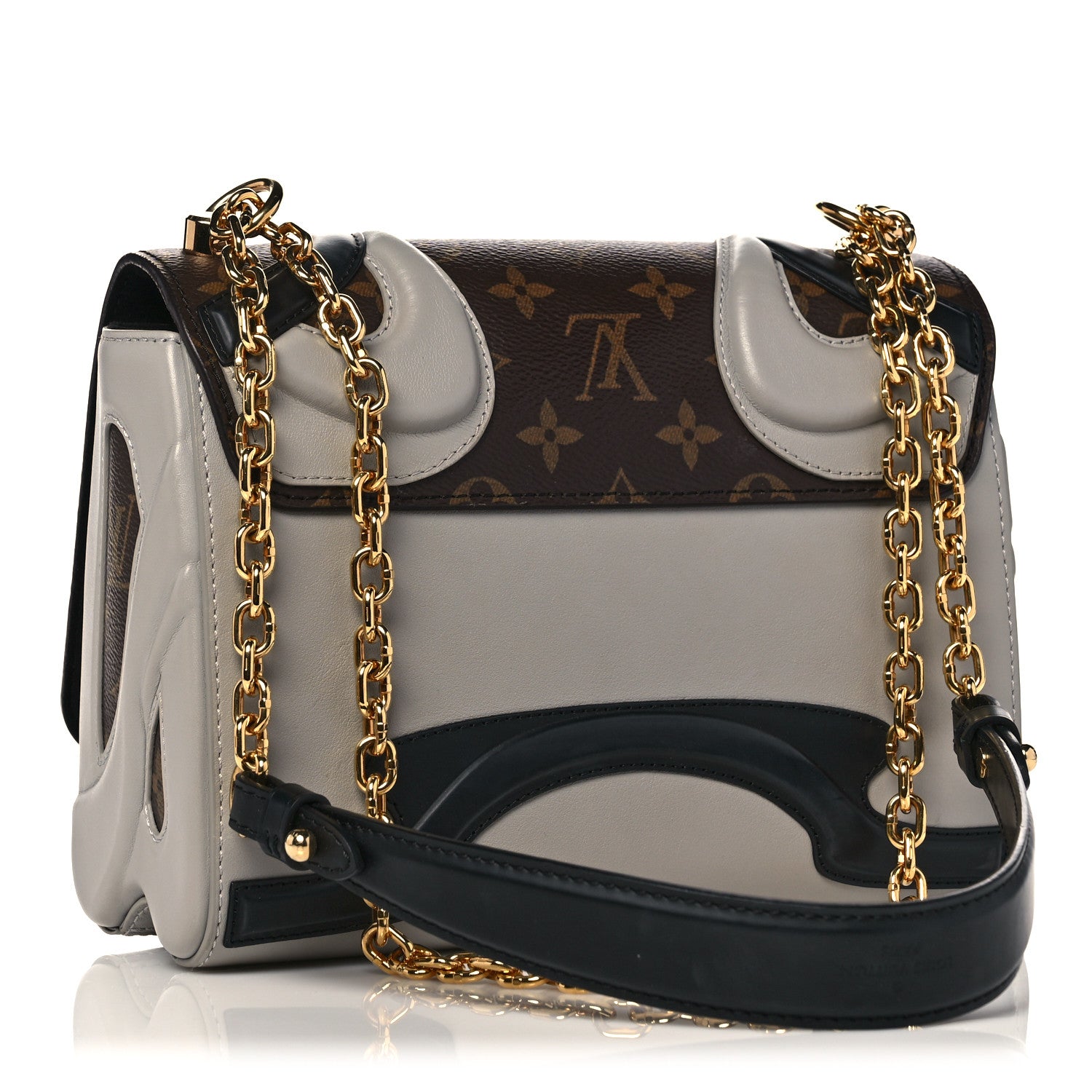 Louis Vuitton Calfskin Monogram Twist Shoulder Bag MM 3 of 19