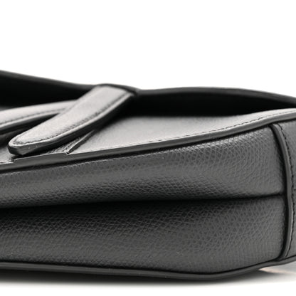 Christian Dior Grained Calfskin Mini Saddle Bag Black 10 of 11