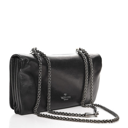 Valentino Garavani Nappa Crystal Encrusted Studs Va Va Voom Shoulder Bag Black 4 of 10