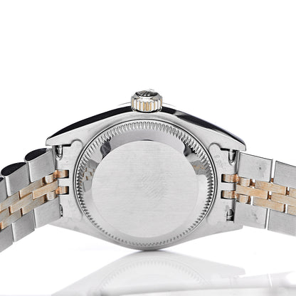 Rolex Stainless Steel 18K Yellow Gold 26mm Oyster Perpetual Datejust Watch White Roman 79173 5 of 7