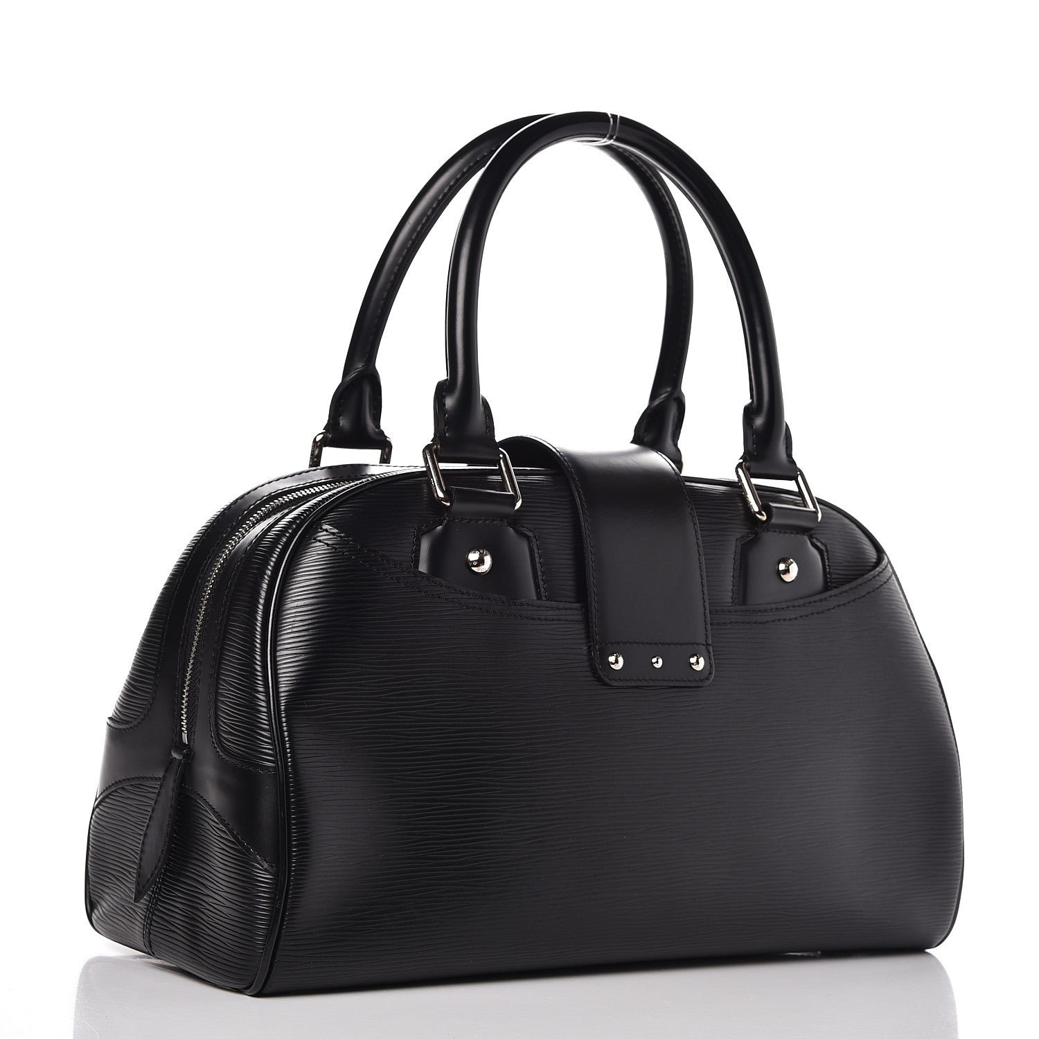 Louis Vuitton Epi Bowling Montaigne GM Black 3 of 6