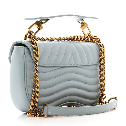 Louis Vuitton Calfskin New Wave Chain PM Porcelain Blue 3 of 11