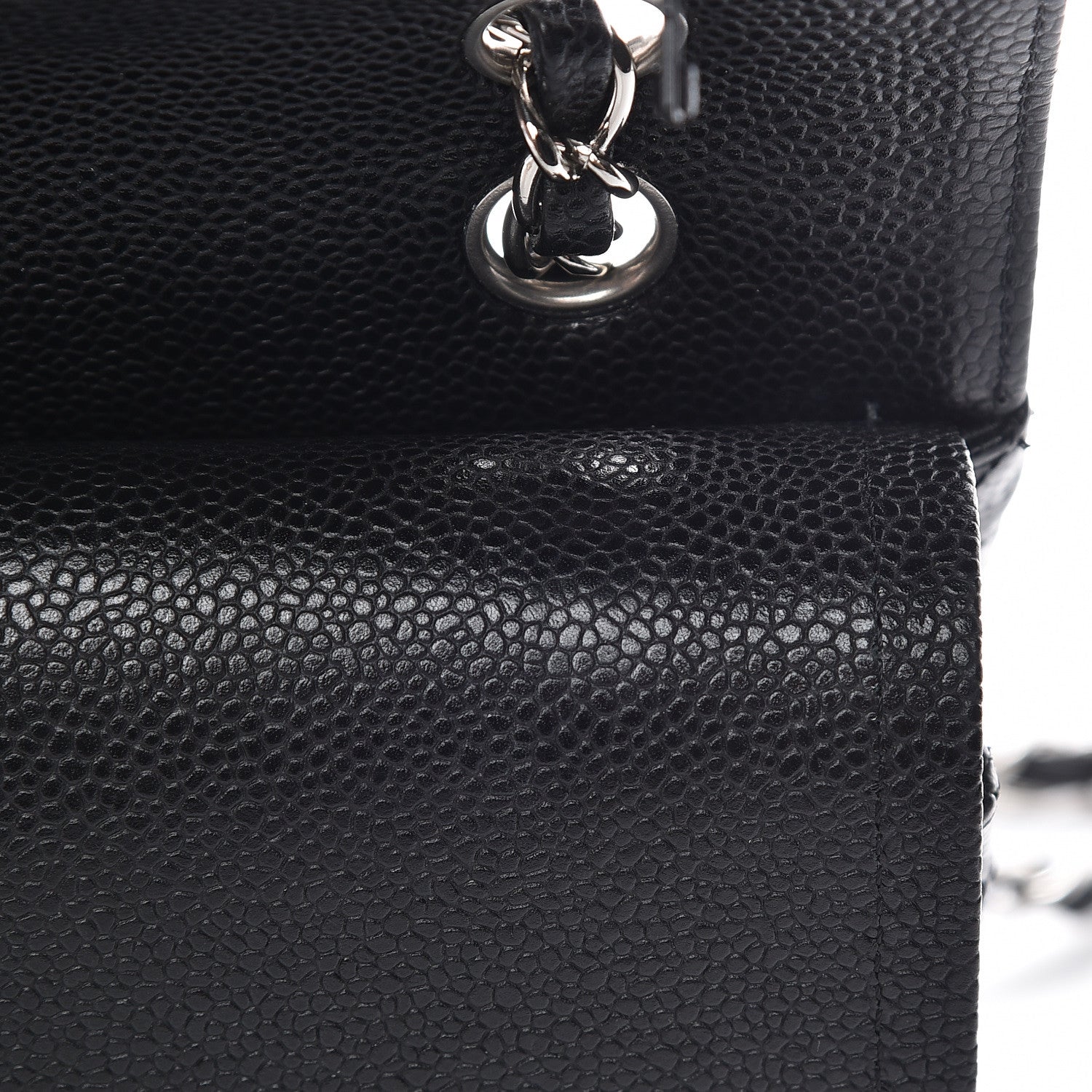 Chanel Caviar Quilted Medium Double Flap Black 11 of 14