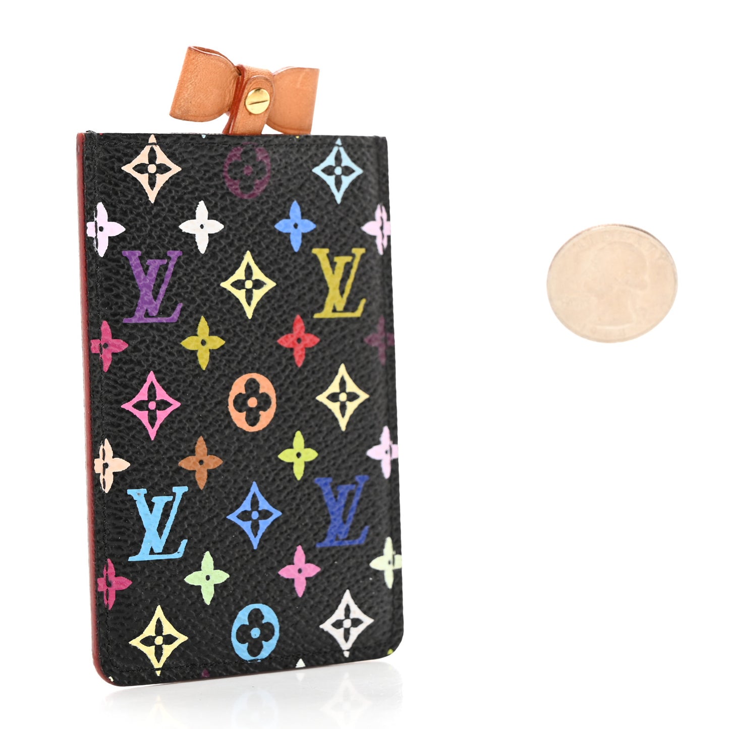 Monogram Multicolor Mirror and Case Pouch Black