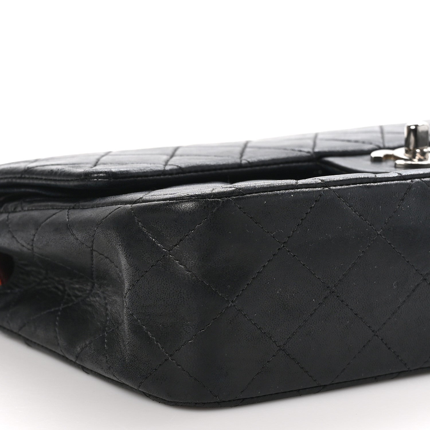 Chanel Lambskin Quilted Medium Double Flap Black 9 of 11