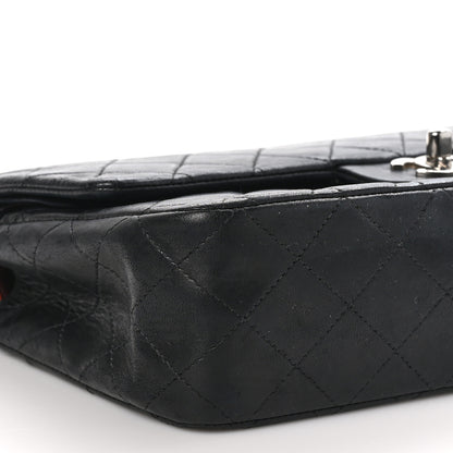 Chanel Lambskin Quilted Medium Double Flap Black 9 of 11