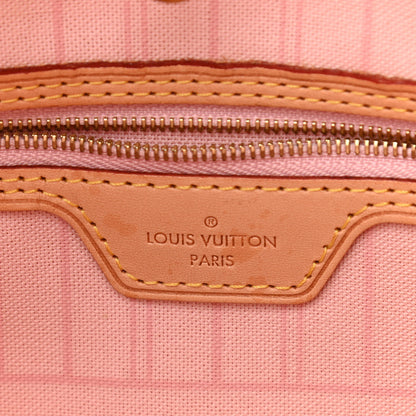Louis Vuitton Damier Azur Neo Neverfull MM Rose Ballerine 7 of 12