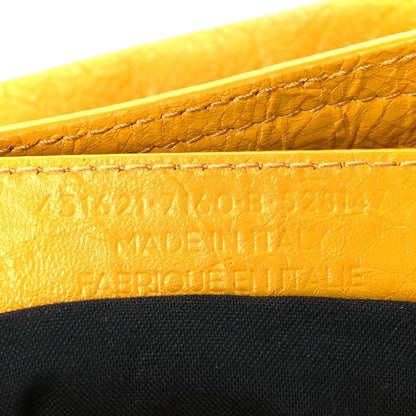 Balenciaga Agneau Classic Silver Hardware City S Jaune Epi 9 of 13