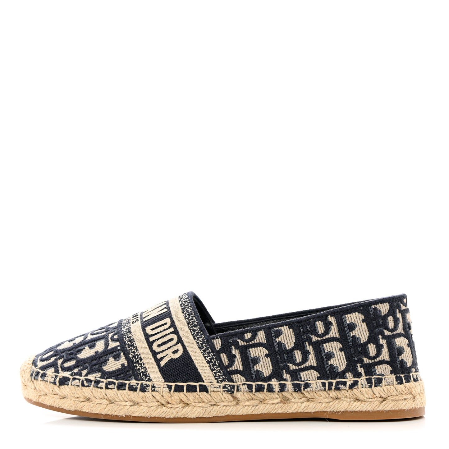 Oblique Embroidered Granville 15mm Espadrilles 39.5 Deep Blue