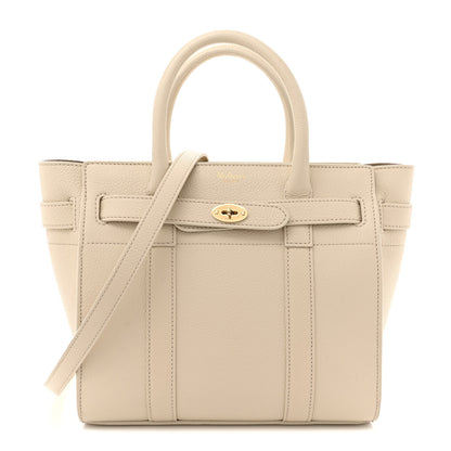 Mulberry Small Classic Grain Mini Zipped Bayswater Chalk 1 of 10