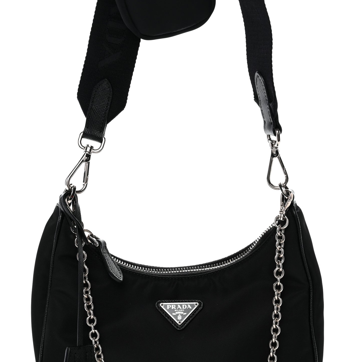 Nylon Re-Edition 2005 Shoulder Bag Black