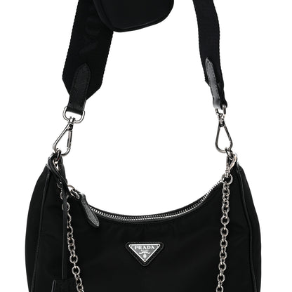 Prada Nylon Re-Edition 2005 Shoulder Bag Black 8 of 11