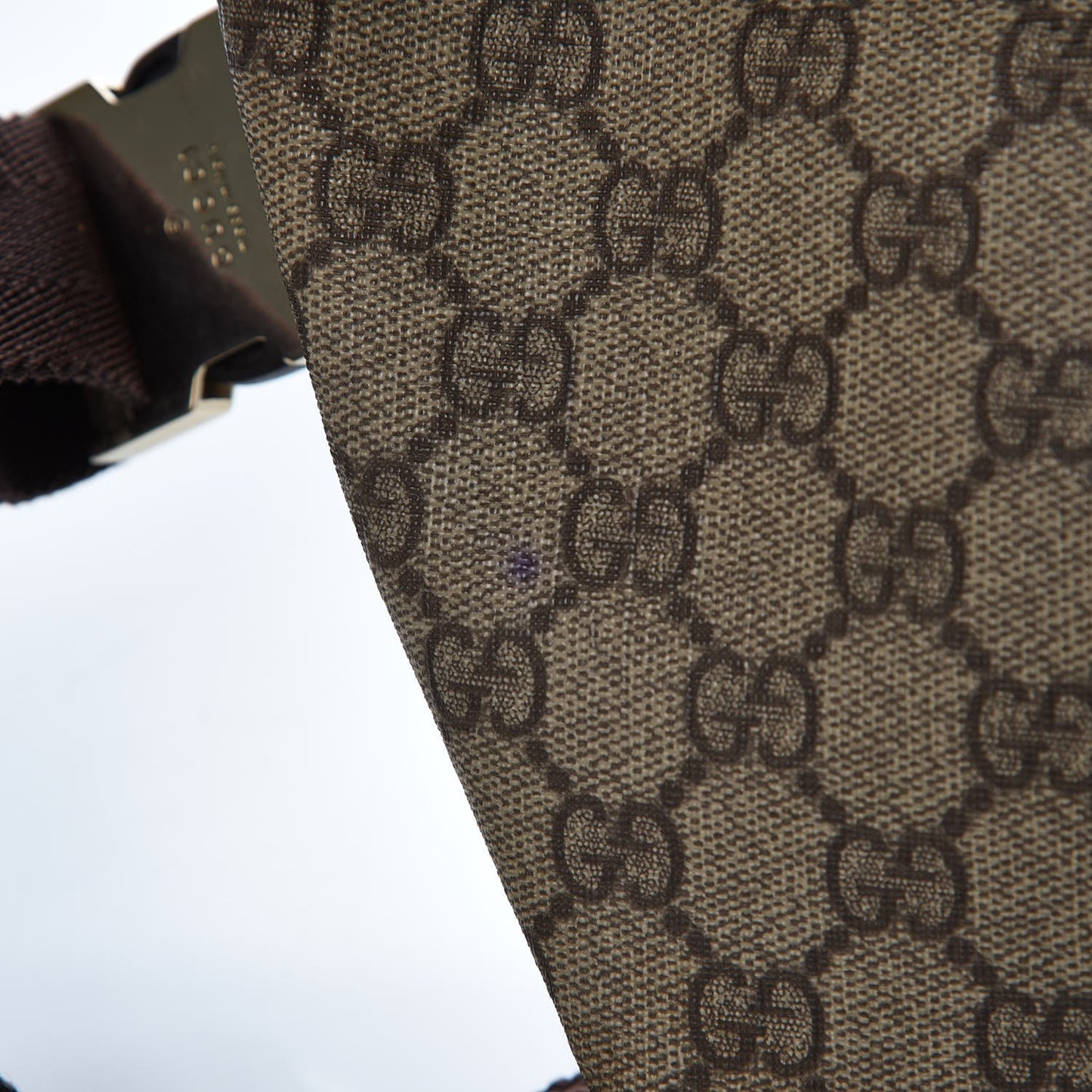 GG Plus Monogram Belt Bag Dark Brown