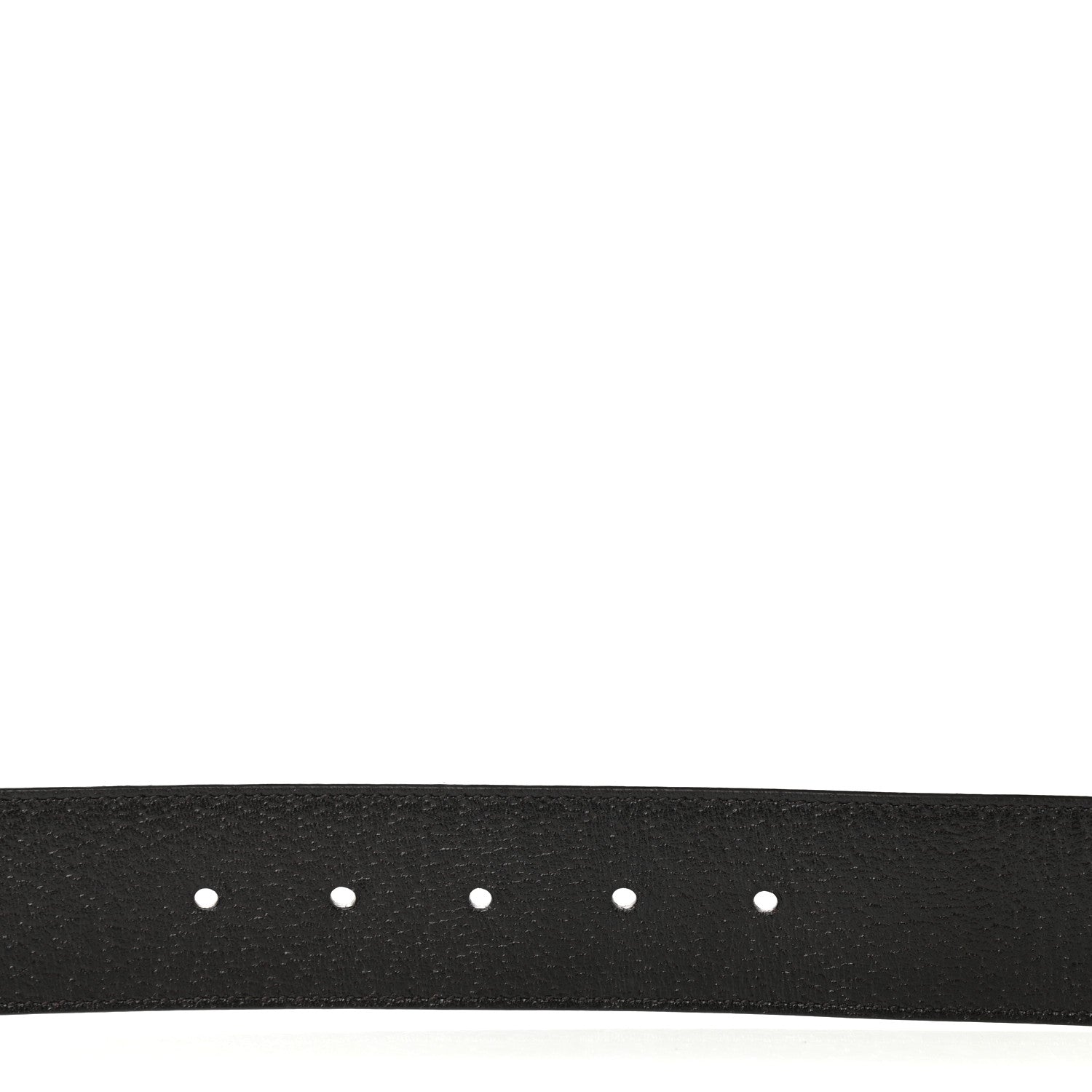Gucci Textured Dollar Calfskin Nickel Double G 40mm Belt 90 36 Dark Cocoa 4 of 5