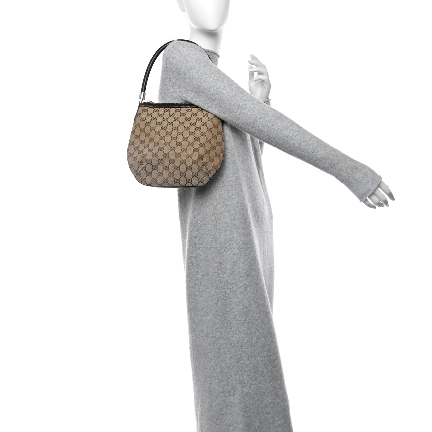 Gucci Monogram Hobo Dark Brown 2 of 11