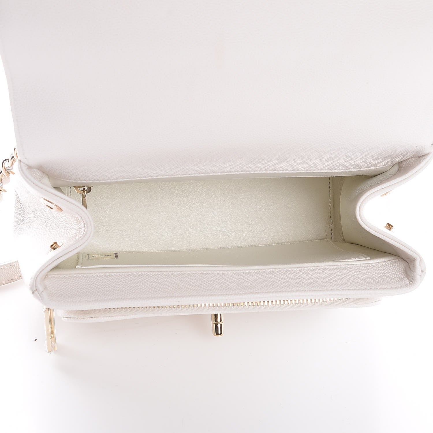 Chanel Caviar Quilted Medium Business Affinity Flap White 5 of 8
