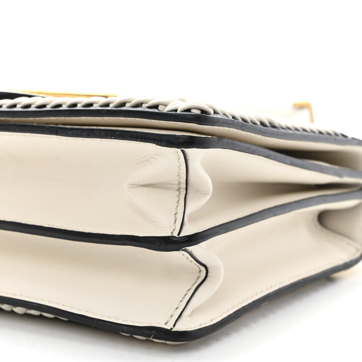Prada City Calf Raffia Saffiano Cahier Bag Naturale White 10 of 11
