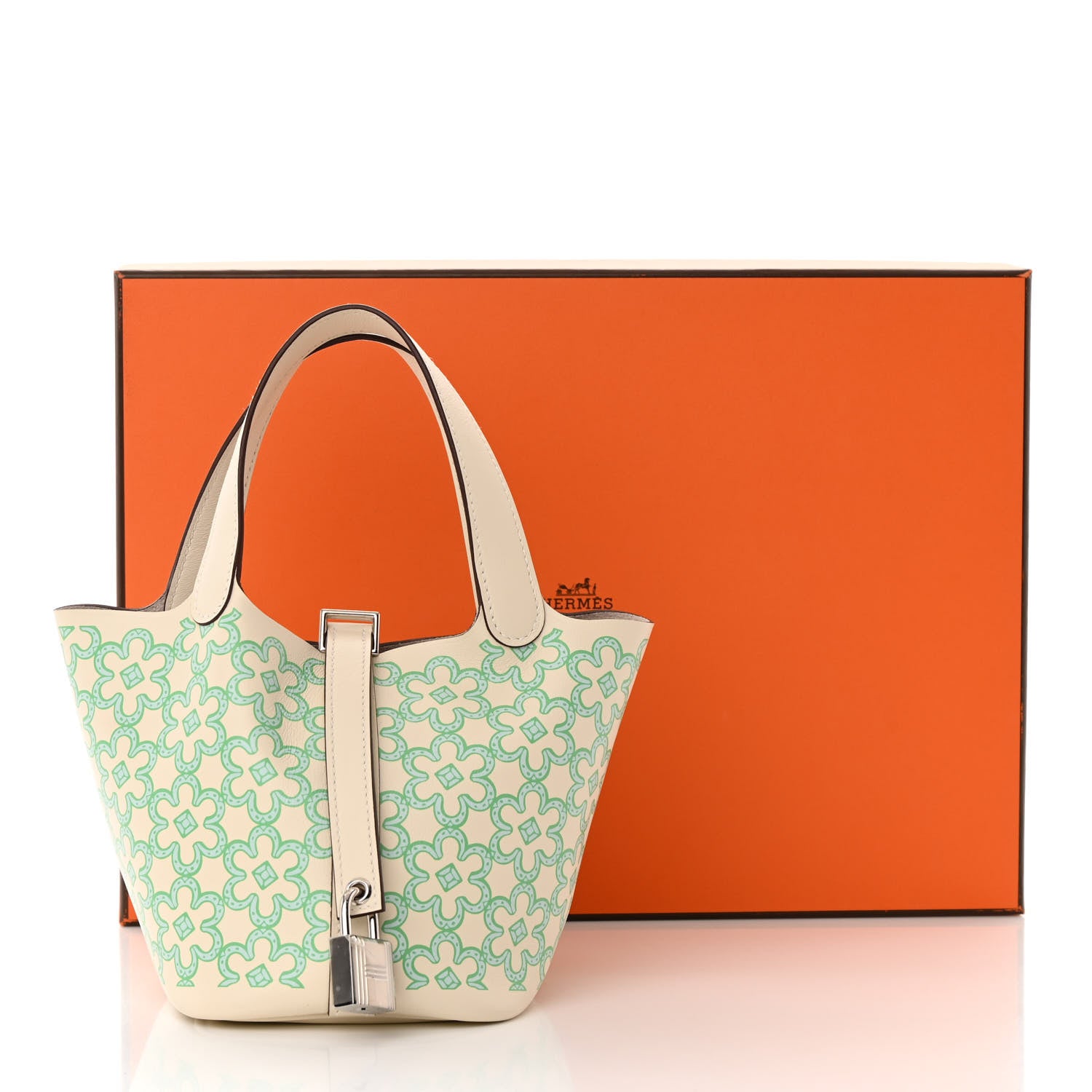 Hermes Swift Micro Lucky Daisy Picotin Lock Nata Vert 11 of 11