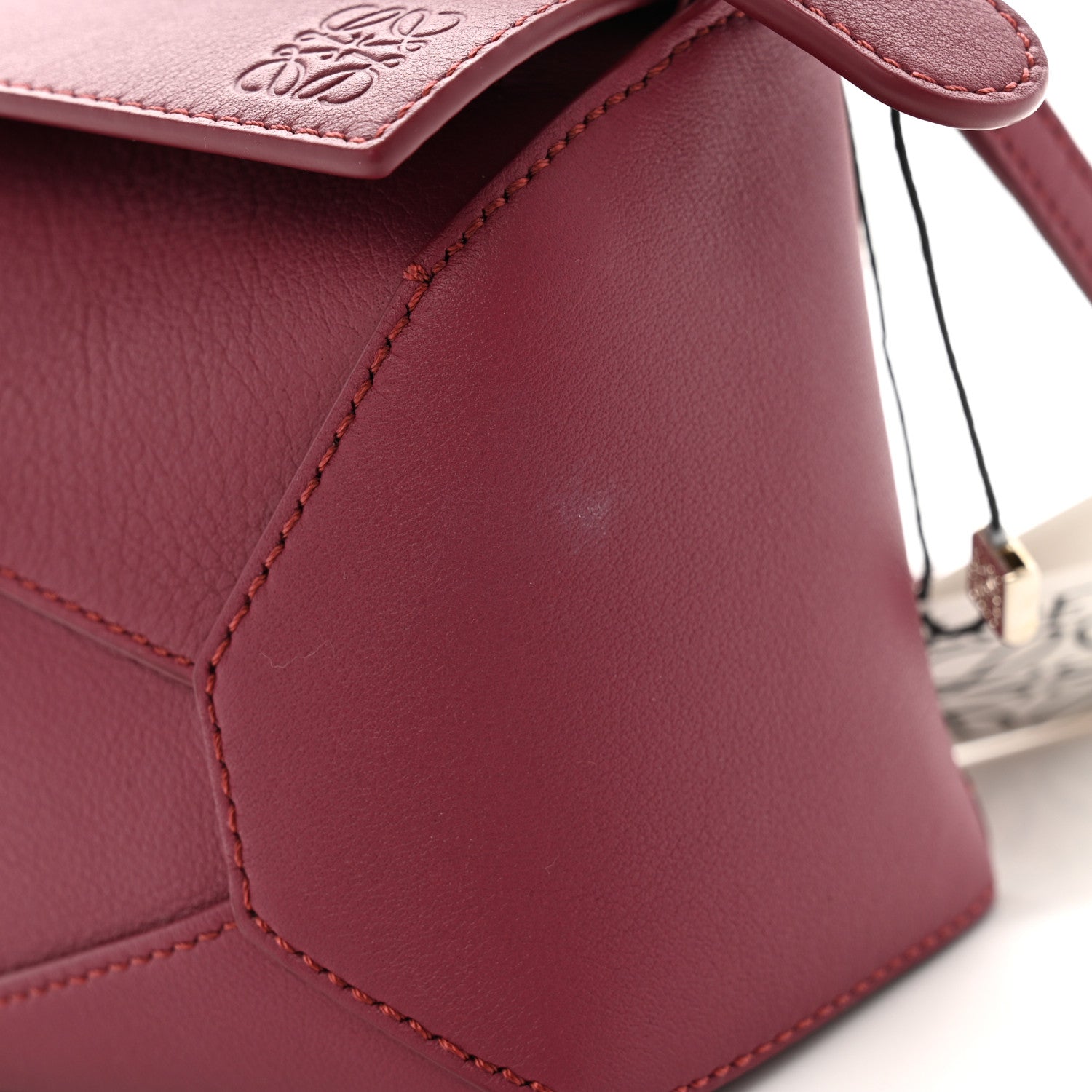 Loewe Calfskin Mini Puzzle Edge Bag Crimson 10 of 11