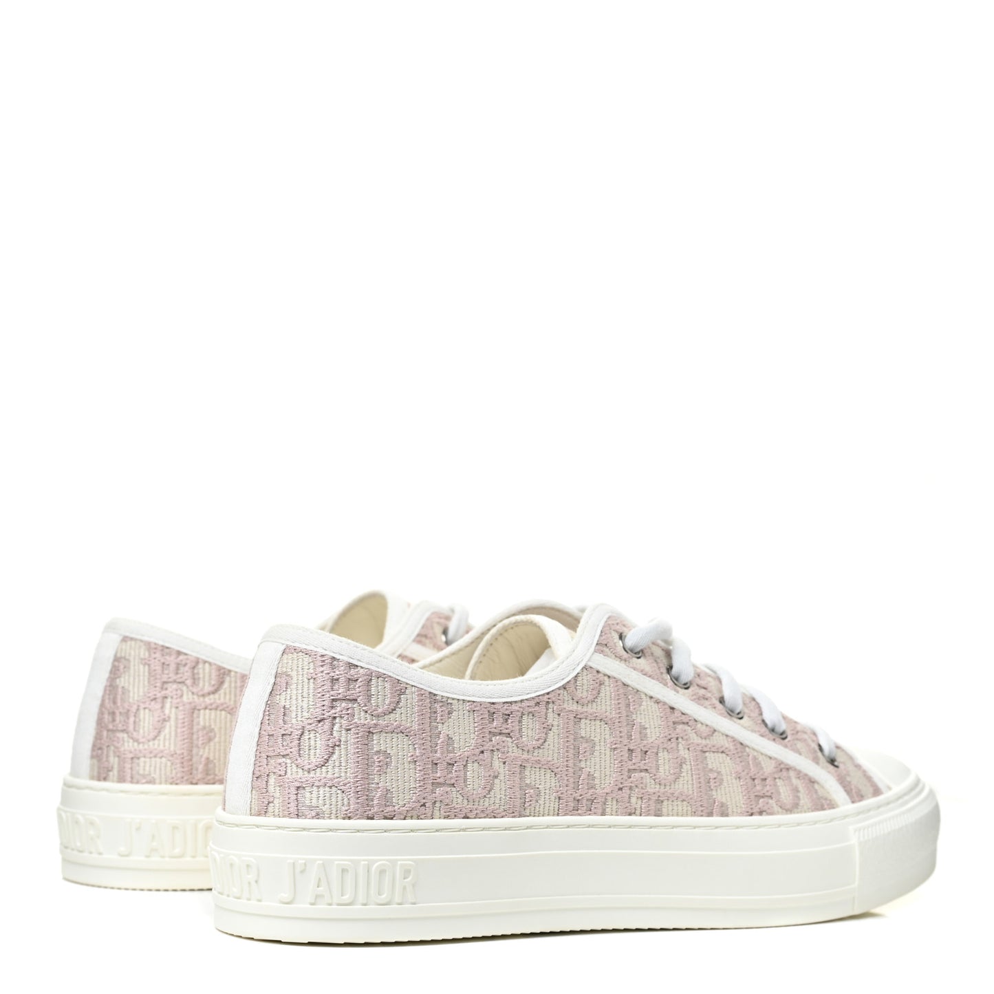 Canvas Oblique Walk'N'Dior Low Top Sneakers 39 Powder Nude