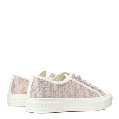 Christian Dior Canvas Oblique Walk'N'Dior Low Top Sneakers 39 Powder Nude 5 of 9