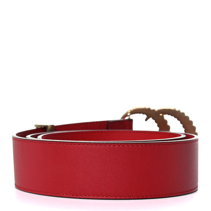 Gucci Moon Calfskin Torchon Double G 40mm Belt 90 36 Hibiscus Red 2 of 4