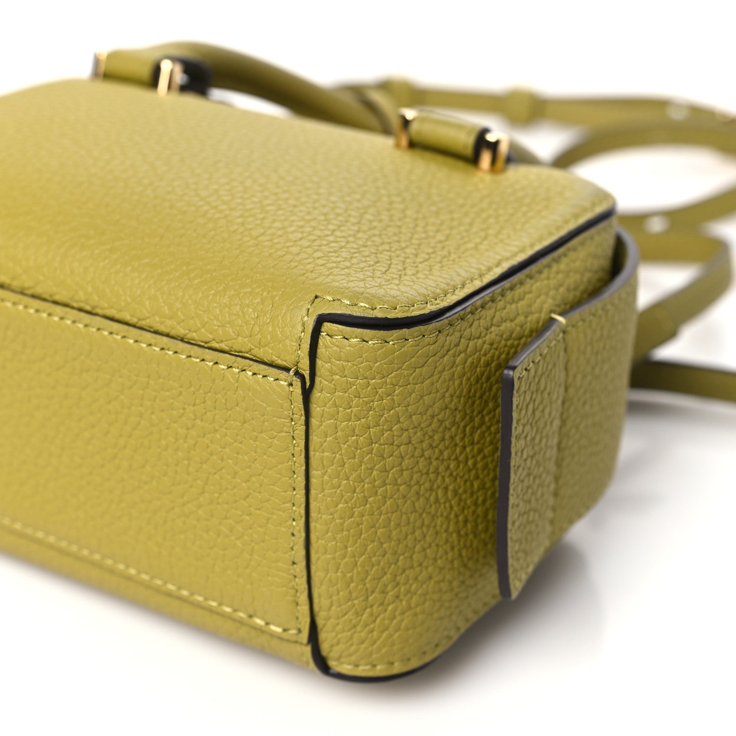 Delvaux Taurillon Soft Nano Cool Box Satchel Kiwi 9 of 9