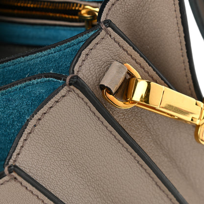 Miu Miu Goatskin Bandoliera Madras Bi-Color Shoulder Bag Laguna Pomice 15 of 16