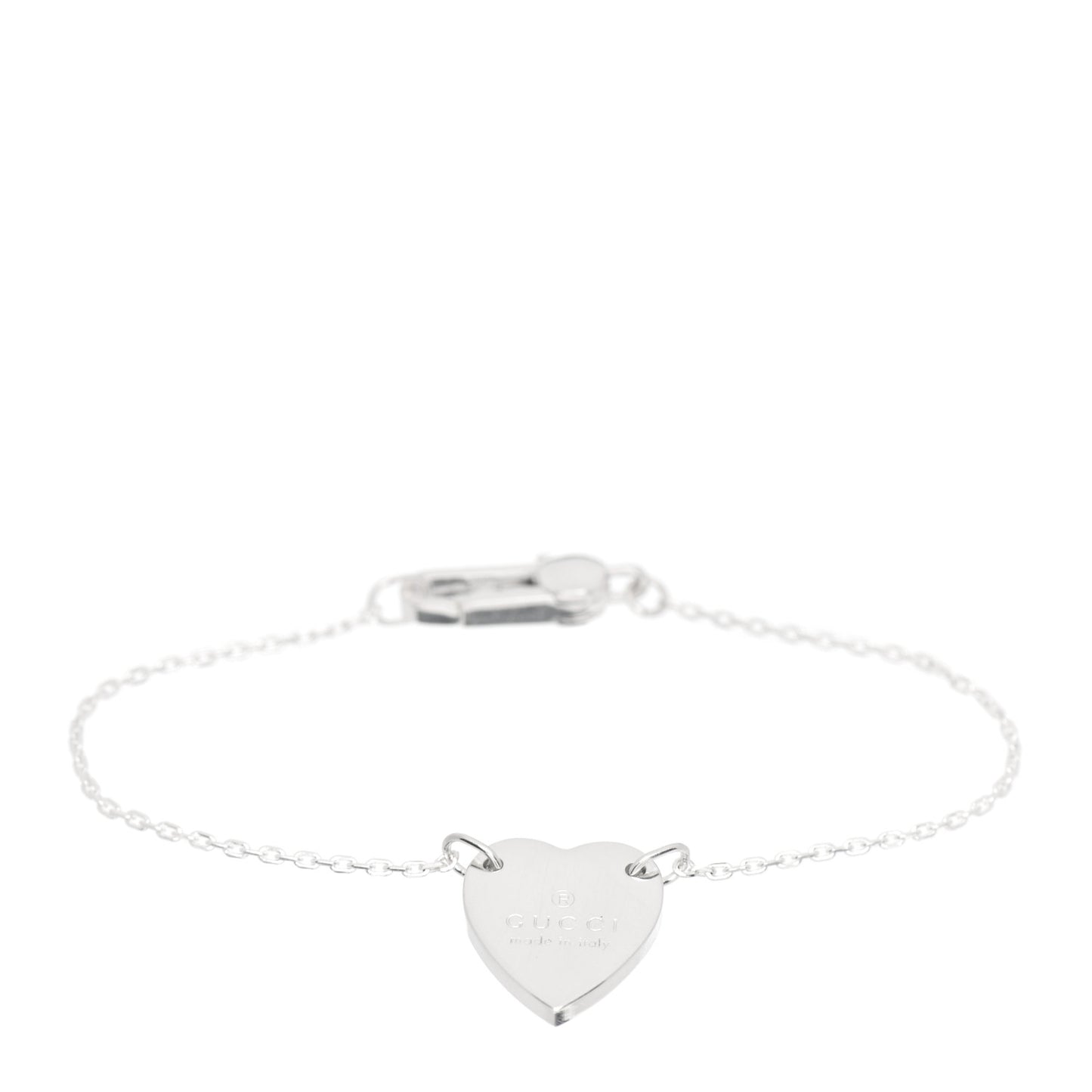 Sterling Silver Trademark Heart Bracelet