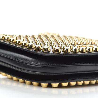 Prada City Calfskin Studded Small Margit Bag Black 7 of 8