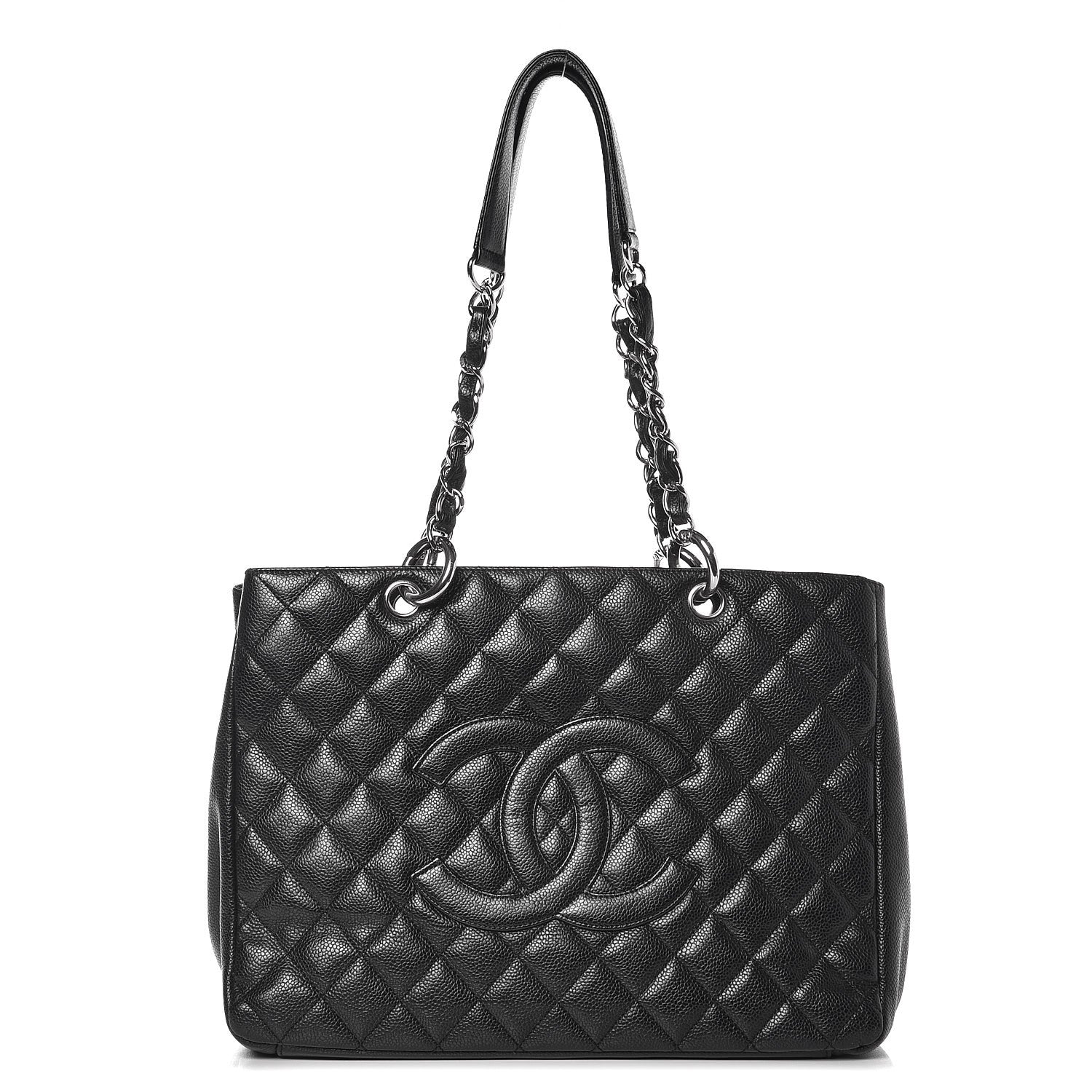 Chanel Caviar Quilted Grand Shopping Tote GST Black 1 of 11