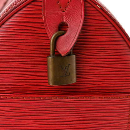Louis Vuitton Epi Speedy 30 Castillan Red 11 of 14
