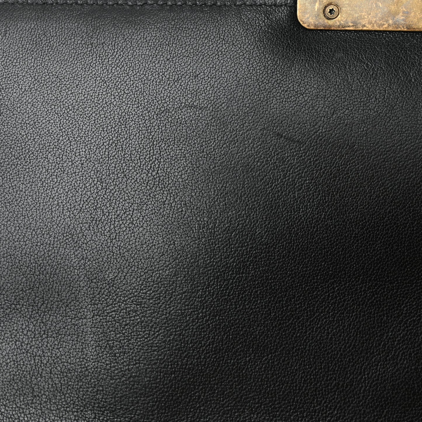 Sheepskin Quilted Large Beauty Lock Flap Black