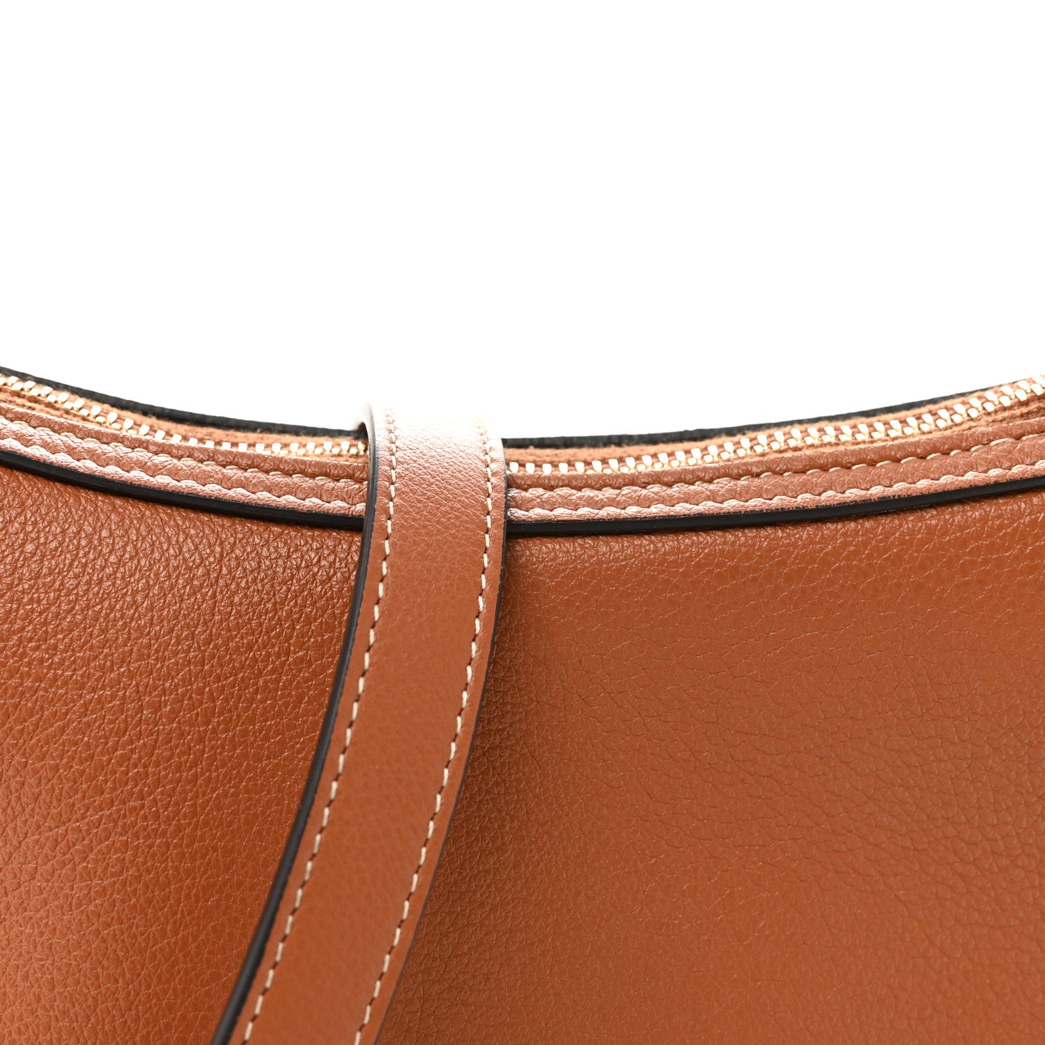 Celine Supple Calfskin Small Triomphe Heloise Shoulder Bag Tan 9 of 11