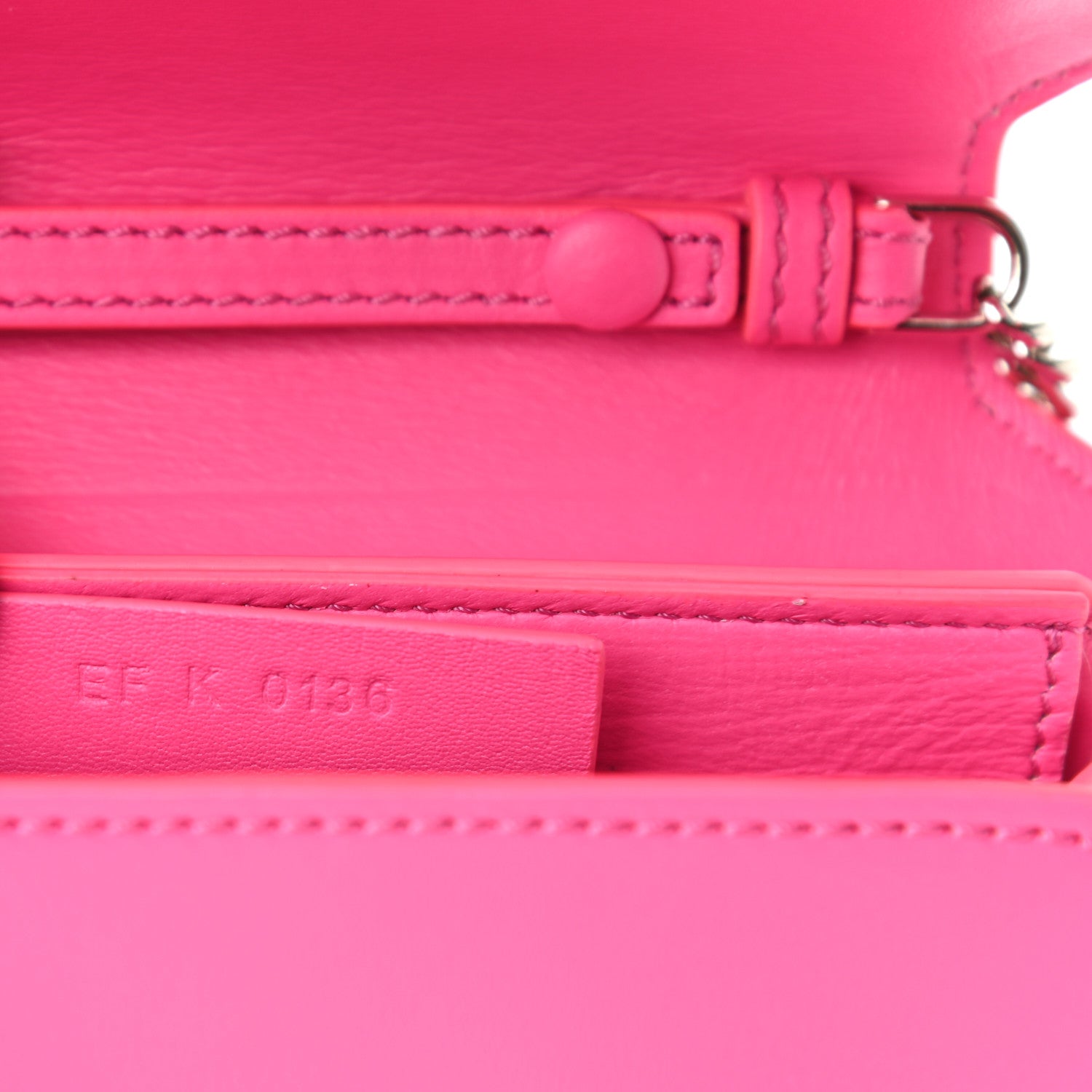 Givenchy Calfskin Bow Cut Chain Wallet Fuchsia 7 of 10