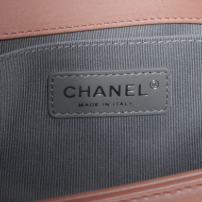 Chanel Metallic Calfskin Quilted Medium Boy Flap Pink 8 of 9