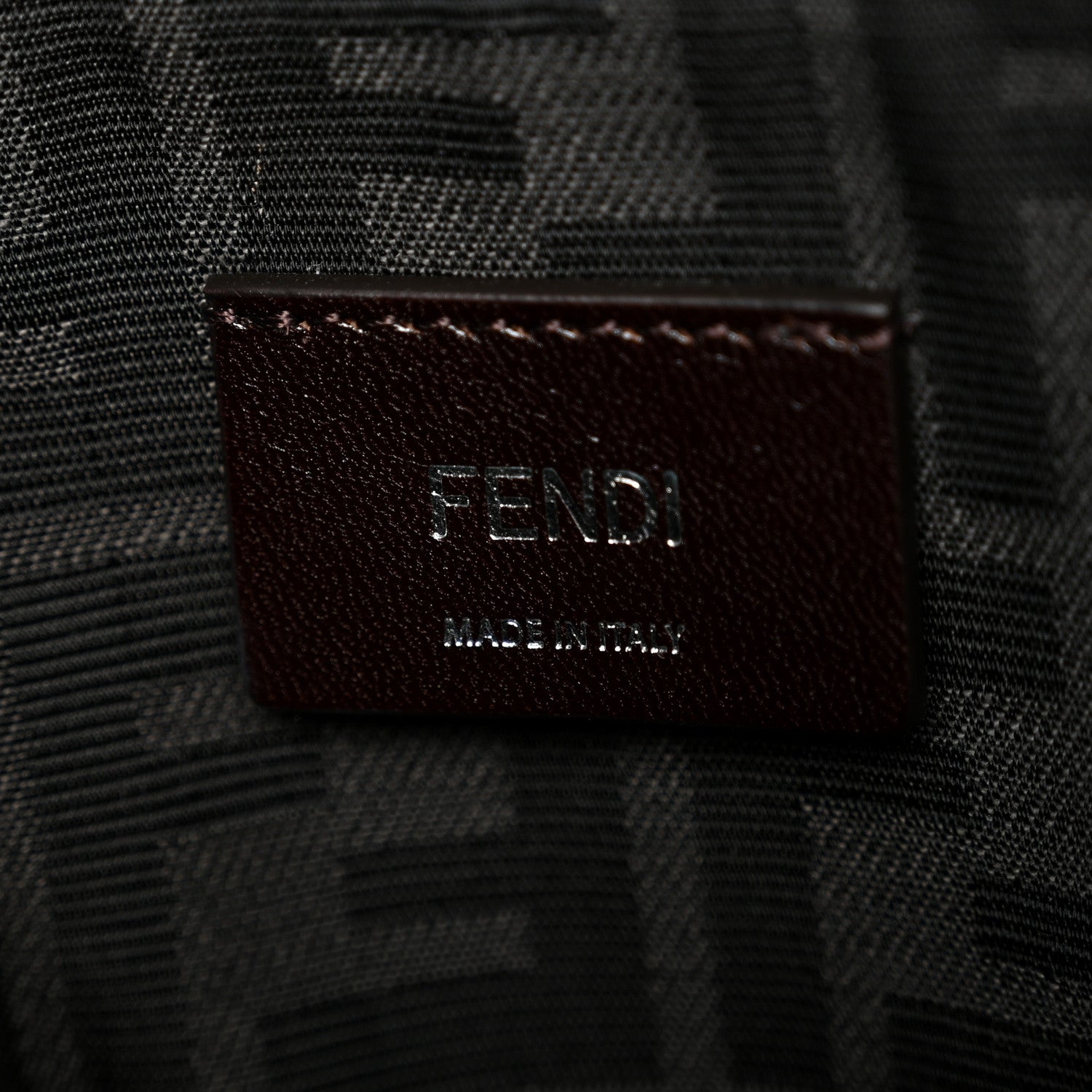 Fendi Jacquard Vitello Logo Bucket Bag Fiordaliso 6 of 10