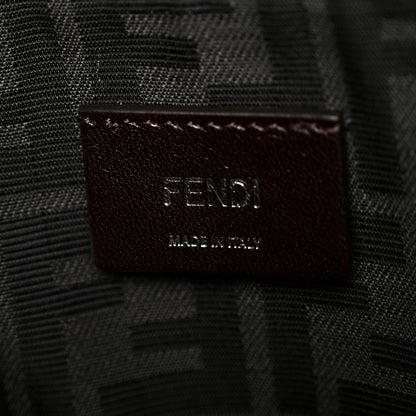 Fendi Jacquard Vitello Logo Bucket Bag Fiordaliso 6 of 10