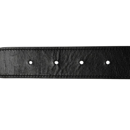 Hermes Togo Box 32mm Belt Strap 85 Black Blue Jean 4 of 9